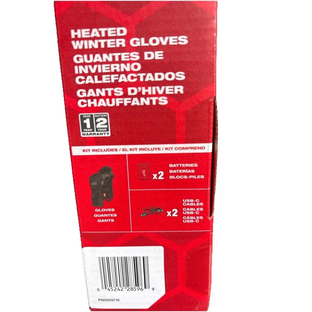 Milwaukee XL Heated Black Cold Weather Gloves - Picture 3 of 3